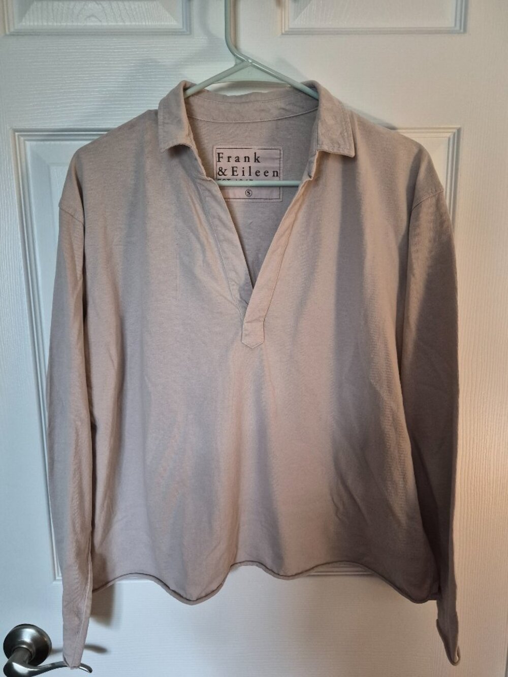 Frank and Eileen Patrick Cotton Popover Shirt Size S